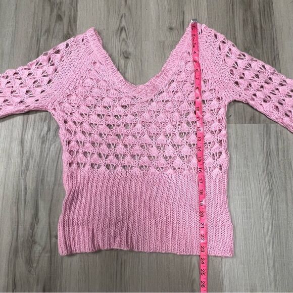 EUC Vintage 90’s y2k Smudge sweater in pink sz XL - Picture 5 of 14